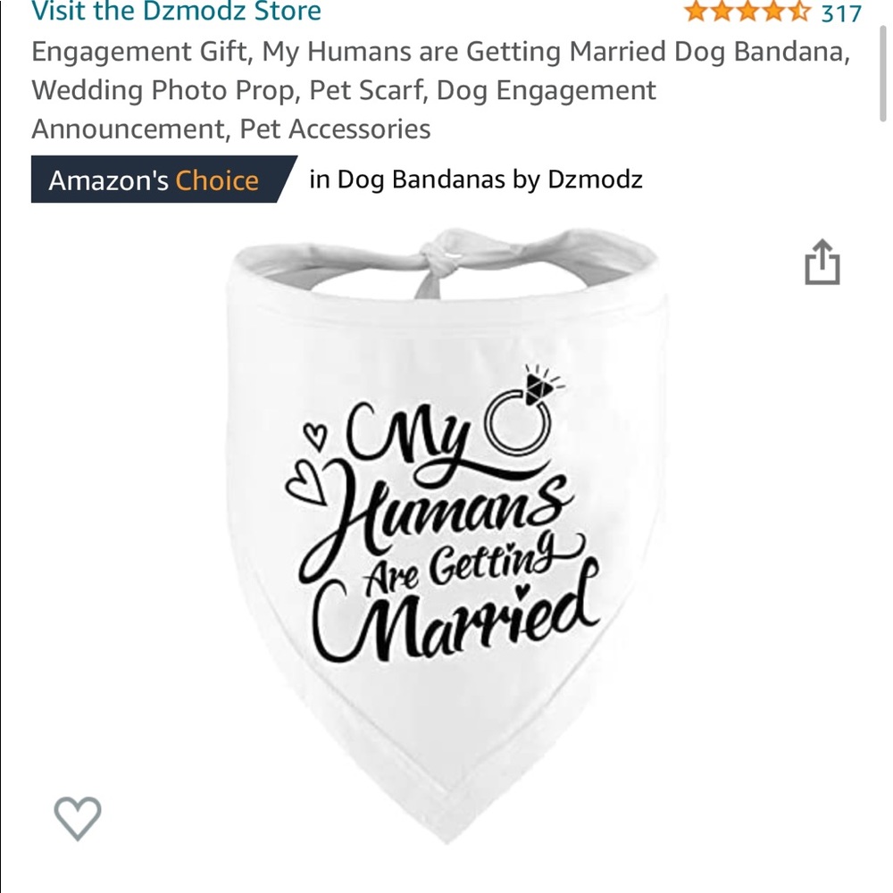 Used once pet bandana wedding